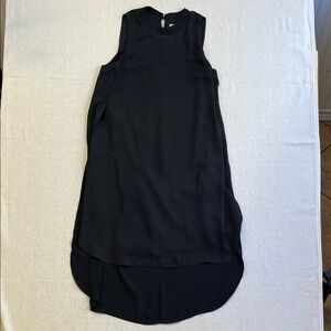 Rachel Roy Black Sleeveless Layered Shift Dress Size Small